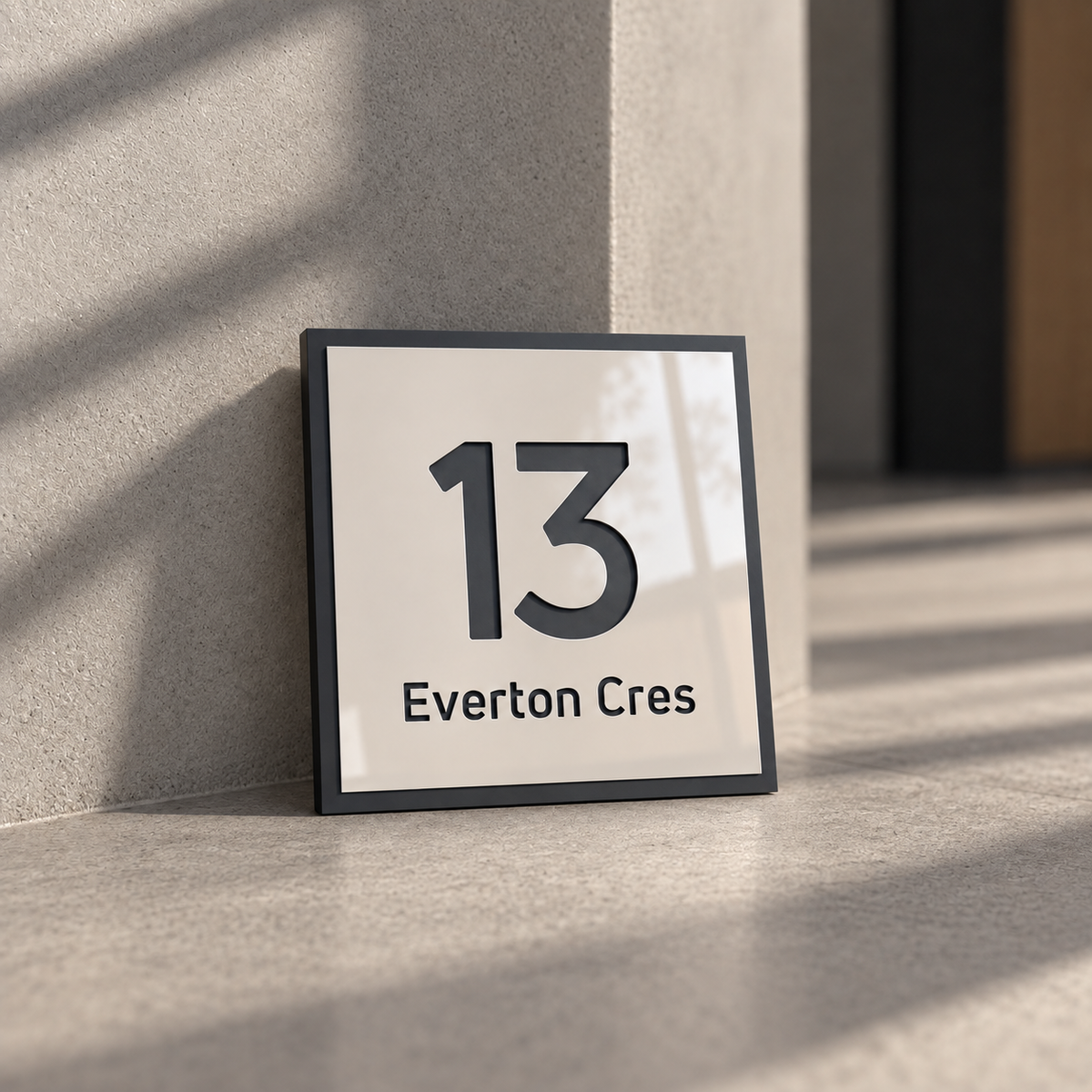 Acrylic House Number Plaque - EGYPT signs and Digits