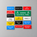 Custom engrave nameplate with adhesive/industrial machinery and equipment electrical, plumbing and construction trades label tag signs and Digits