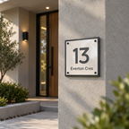 Acrylic House Number Plaque - EGYPT signs and Digits