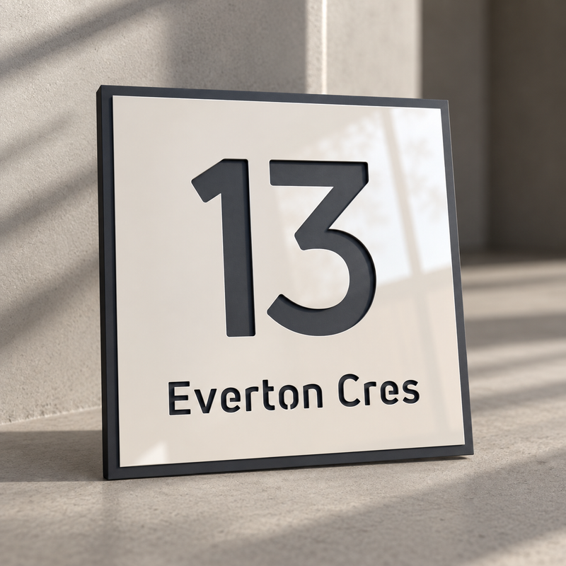 Acrylic House Number Plaque - EGYPT