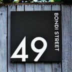 Unique House Number Plaque - BANKS