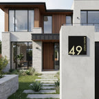 Beautiful House Number Plaque - BANKS signs and Digits