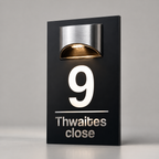 Solar powered House Sign- Bright signs and Digits