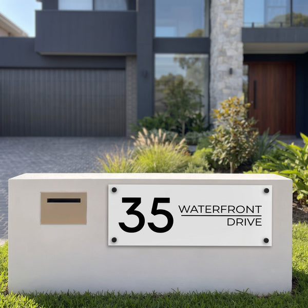 Unique Custom House Plaque - STATEMENT signs and Digits
