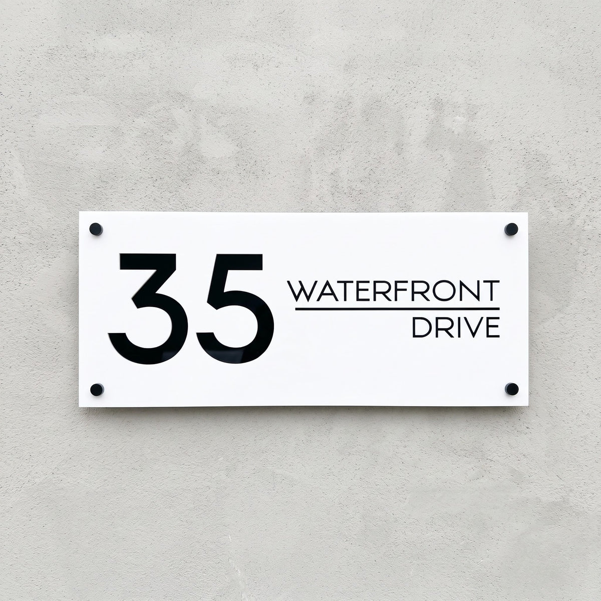 Unique Custom House Plaque - STATEMENT signs and Digits