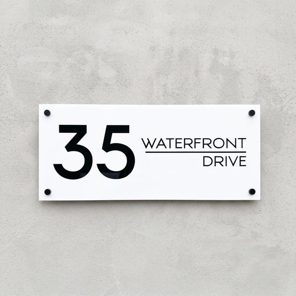 Unique Custom House Plaque - STATEMENT signs and Digits