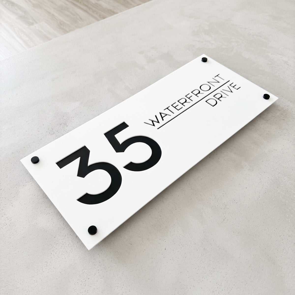 Unique Custom House Plaque - STATEMENT signs and Digits