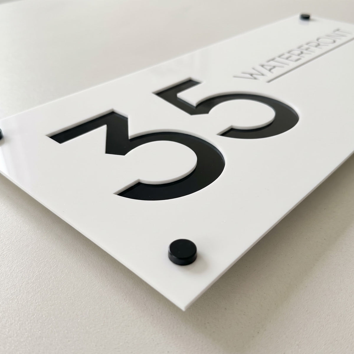 Unique Custom House Plaque - STATEMENT signs and Digits