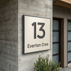 Acrylic House Number Plaque - EGYPT signs and Digits