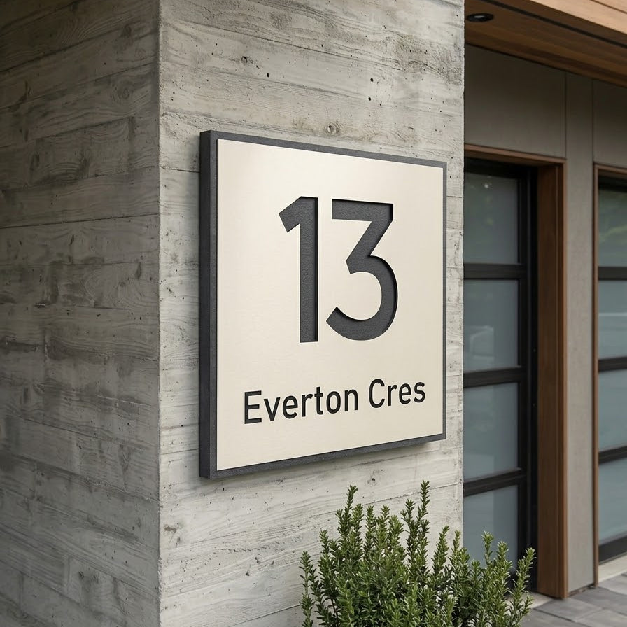 Acrylic House Number Plaque - EGYPT signs and Digits