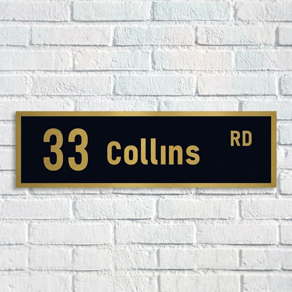 Gate Plaque / Road Sign signs and Digits