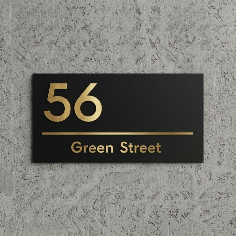Custom House Door Plaque / Sign - UPPER