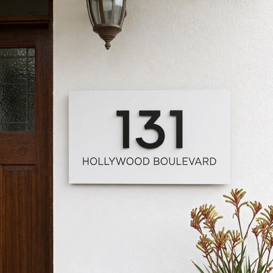 Classic House Number Sign signs and Digits