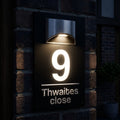 Solar Powered House Sign- BRIGTH signs and Digits