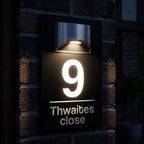 Solar Powered House Sign- BRIGTH signs and Digits