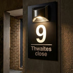 Solar Powered House Sign- BRIGTH signs and Digits