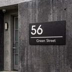 Custom House Door Plaque / Sign - UPPER signs and Digits