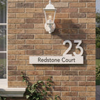 House Numbers With An Icon - OUT signs and Digits