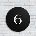 Letter Box, Door Number, Number Only - CIRCLE signs and Digits