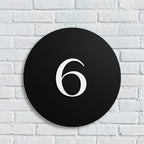 Letter Box, Door Number, Number Only - CIRCLE signs and Digits