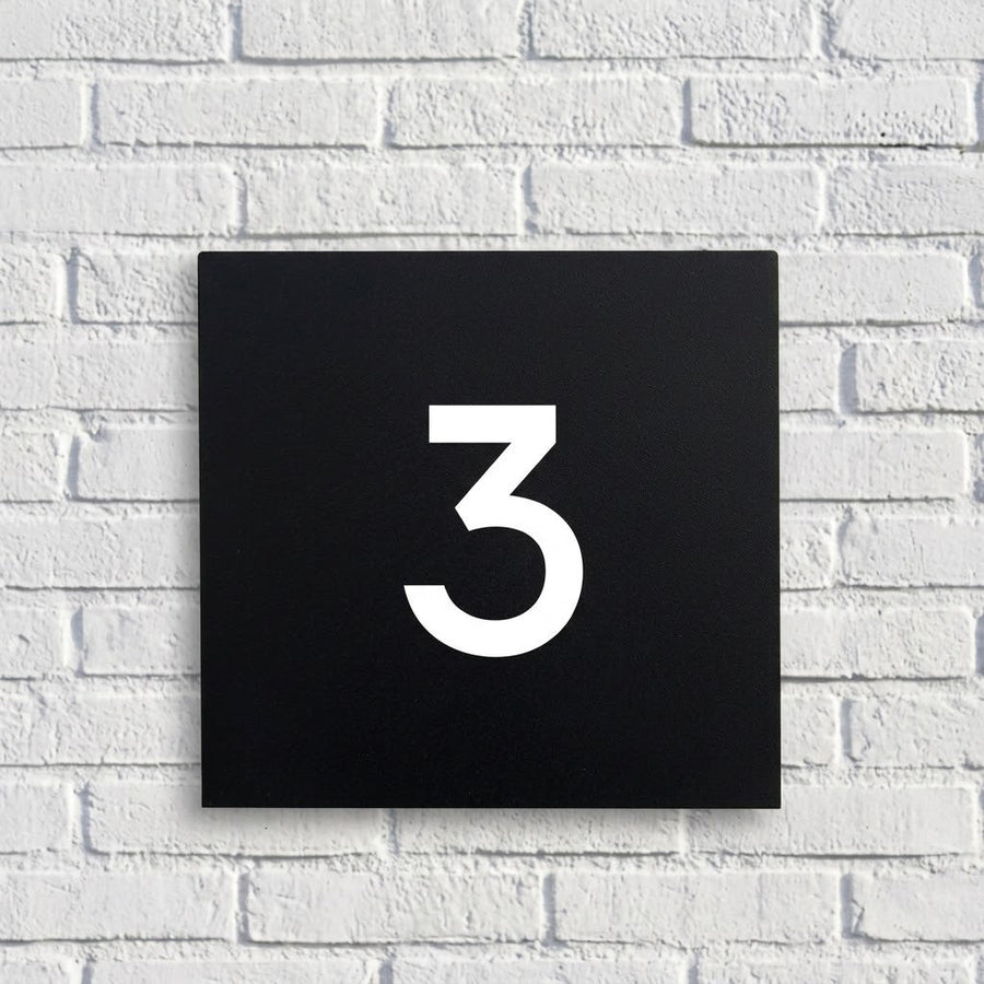 Square Letter Box, Door Number, Number Only signs and Digits