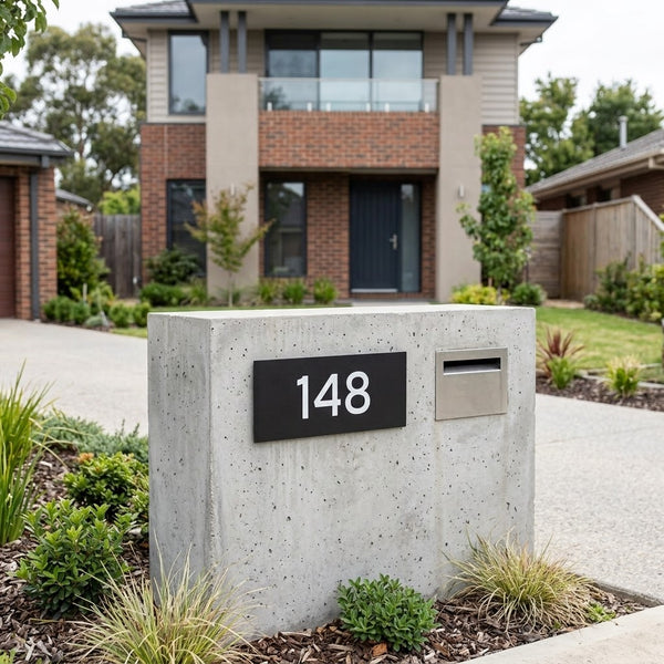 Rectangle Letter Box, Door Number, Number Only (Copy) signs and Digits