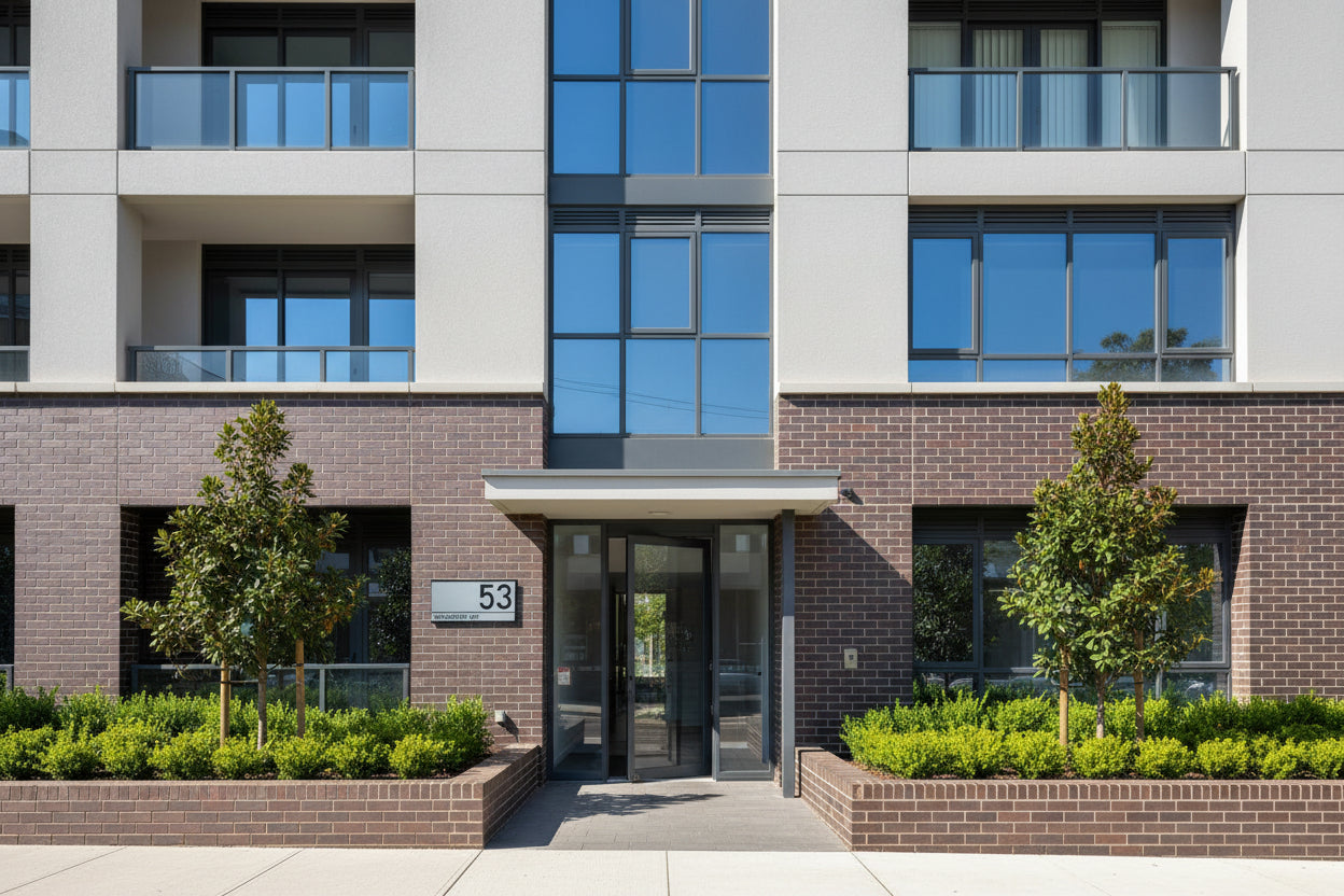 Silver Rectangle House Number Plaque - VIVID  - ZENITH signs and Digits