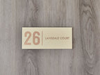 Rectangle House Number Plaque - VIVID signs and Digits