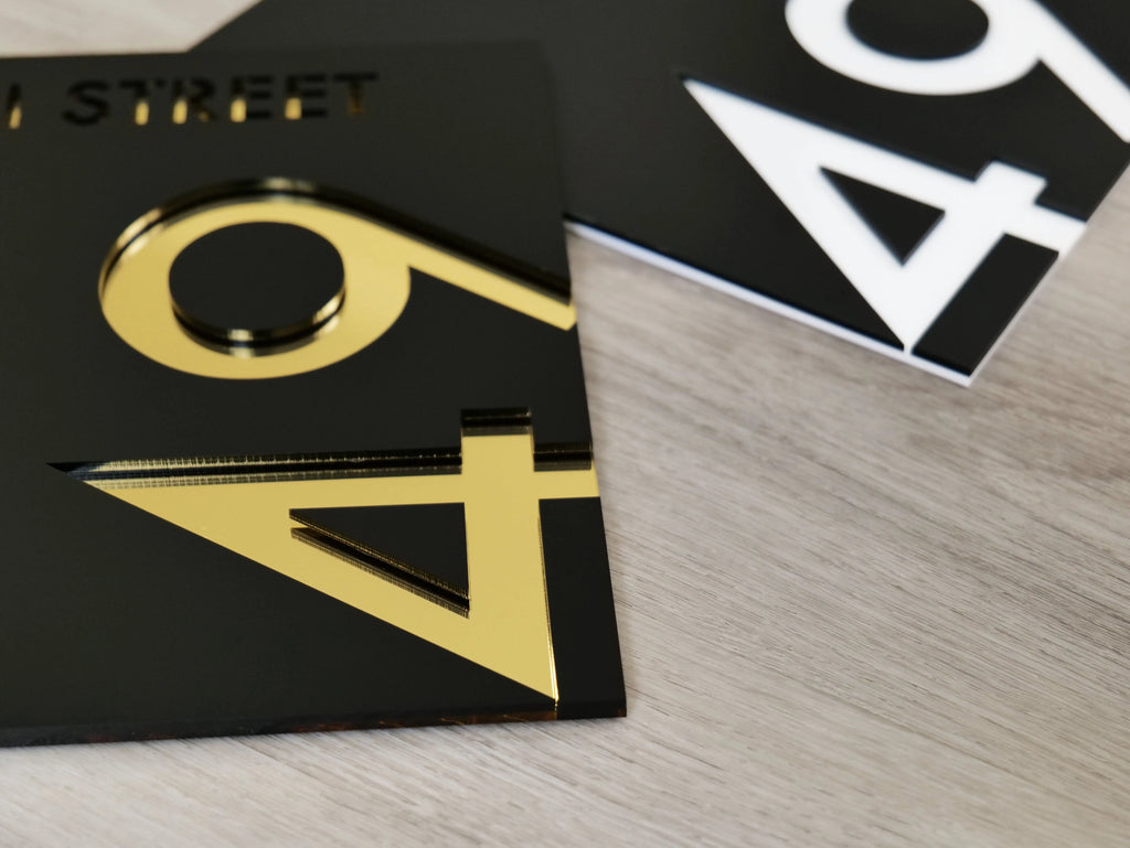 Beautiful House Number Plaque - BANKS signs and Digits