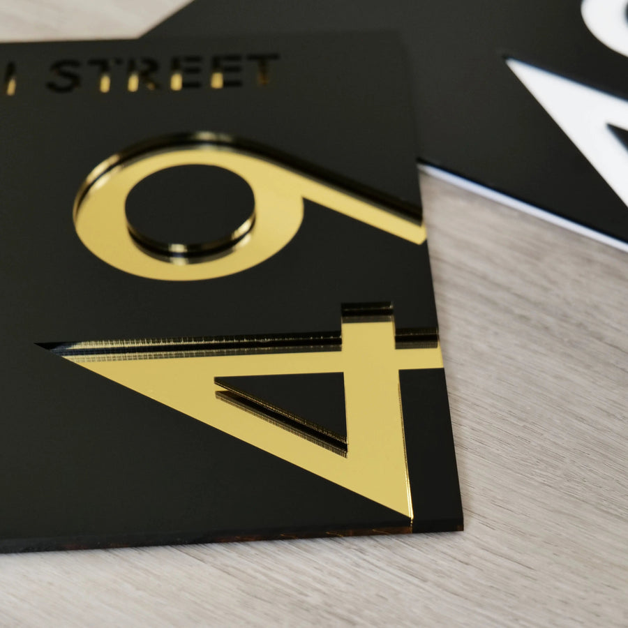 Beautiful House Number Plaque - BANKS signs and Digits
