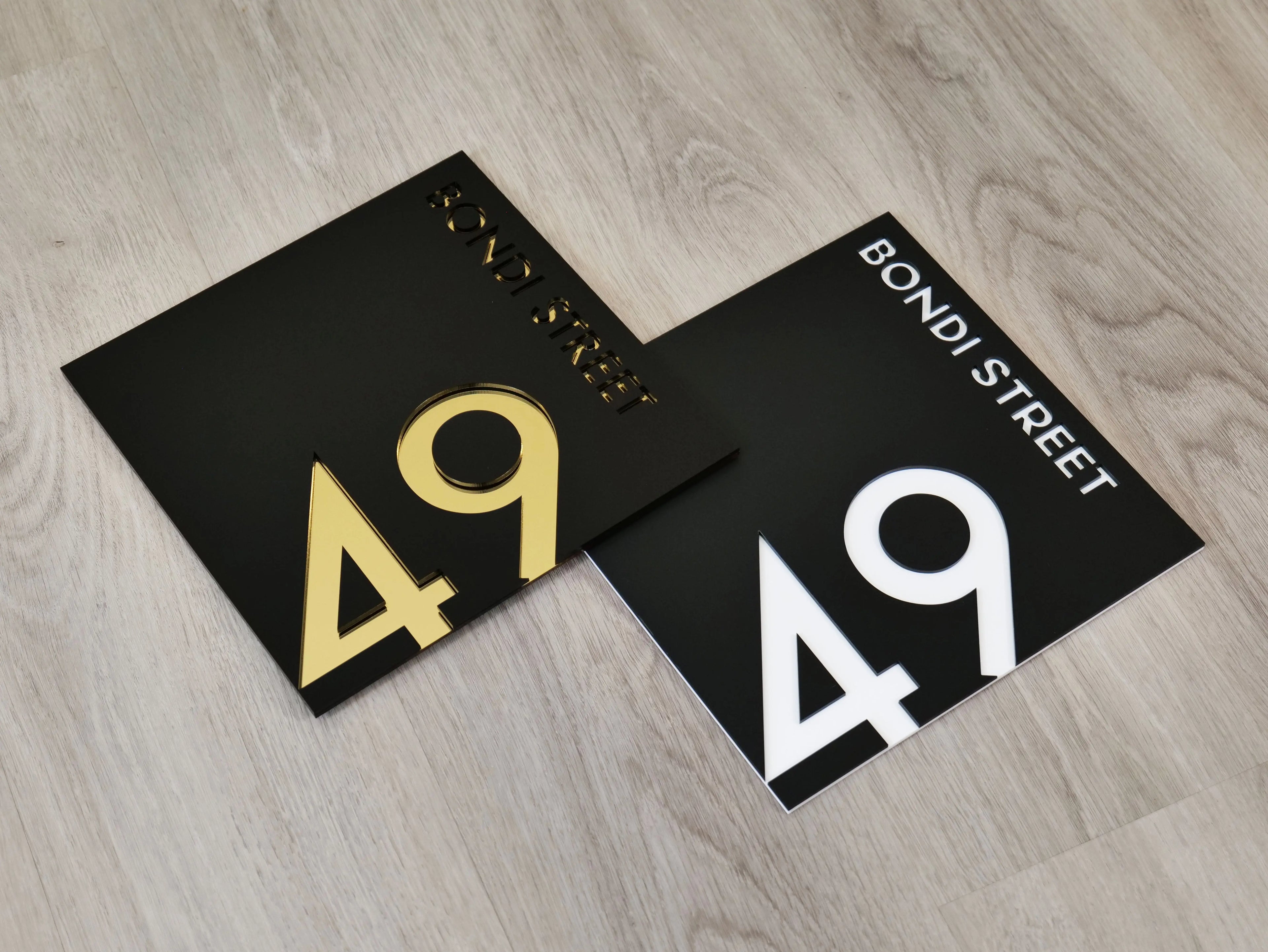 Beautiful House Number Plaque - BANKS signs and Digits