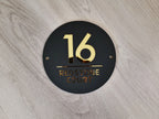Beautiful House Number Plaque - Circle signs and Digits
