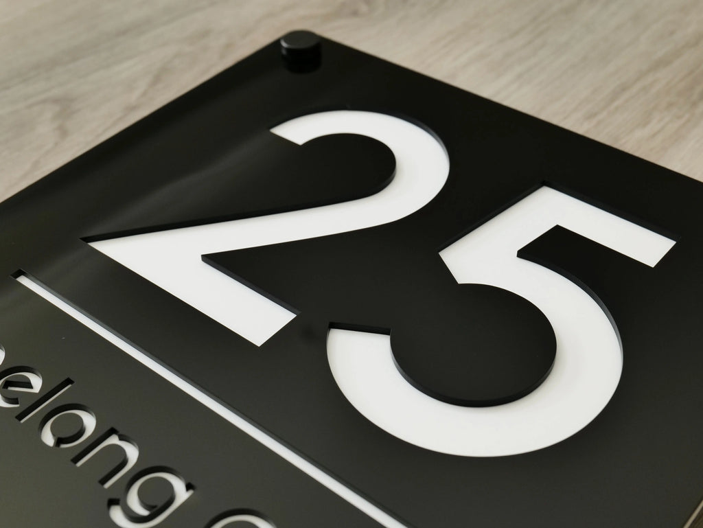 Premium House Number Plaque - DIVINE signs and Digits