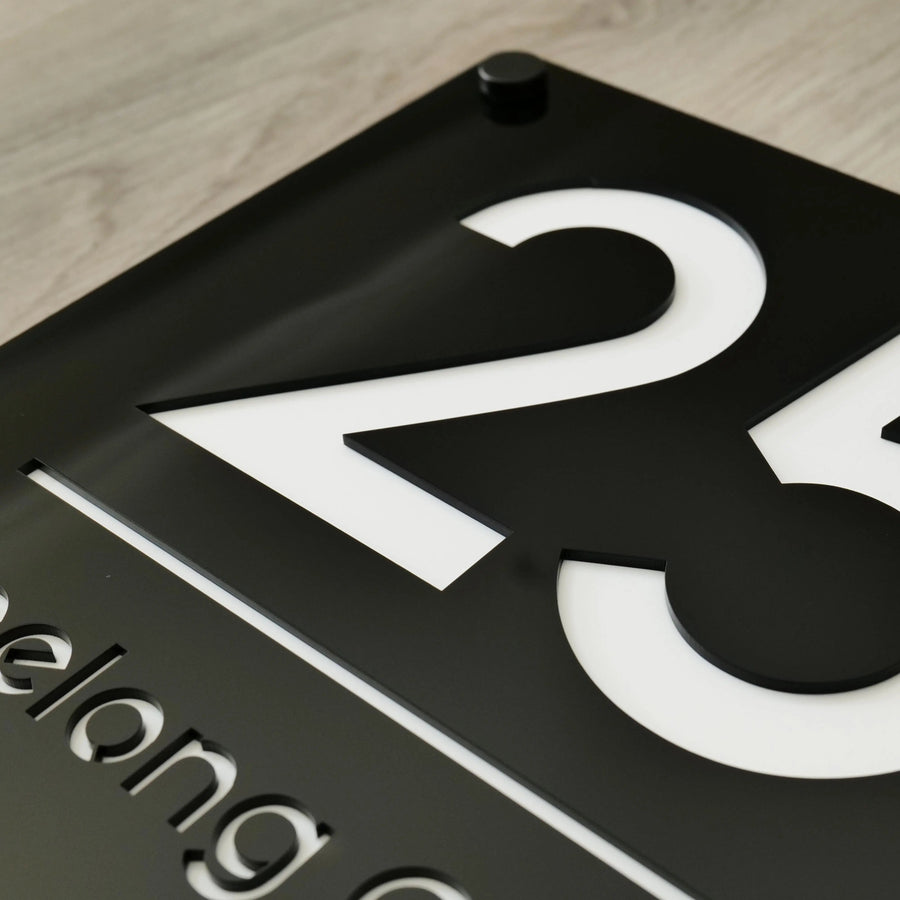 Premium House Number Plaque - DIVINE signs and Digits