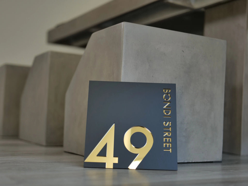 Beautiful House Number Plaque - BANKS signs and Digits