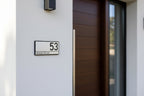 Silver Rectangle House Number Plaque - VIVID  - ZENITH signs and Digits