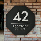 Beautiful House Number Plaque - HEX