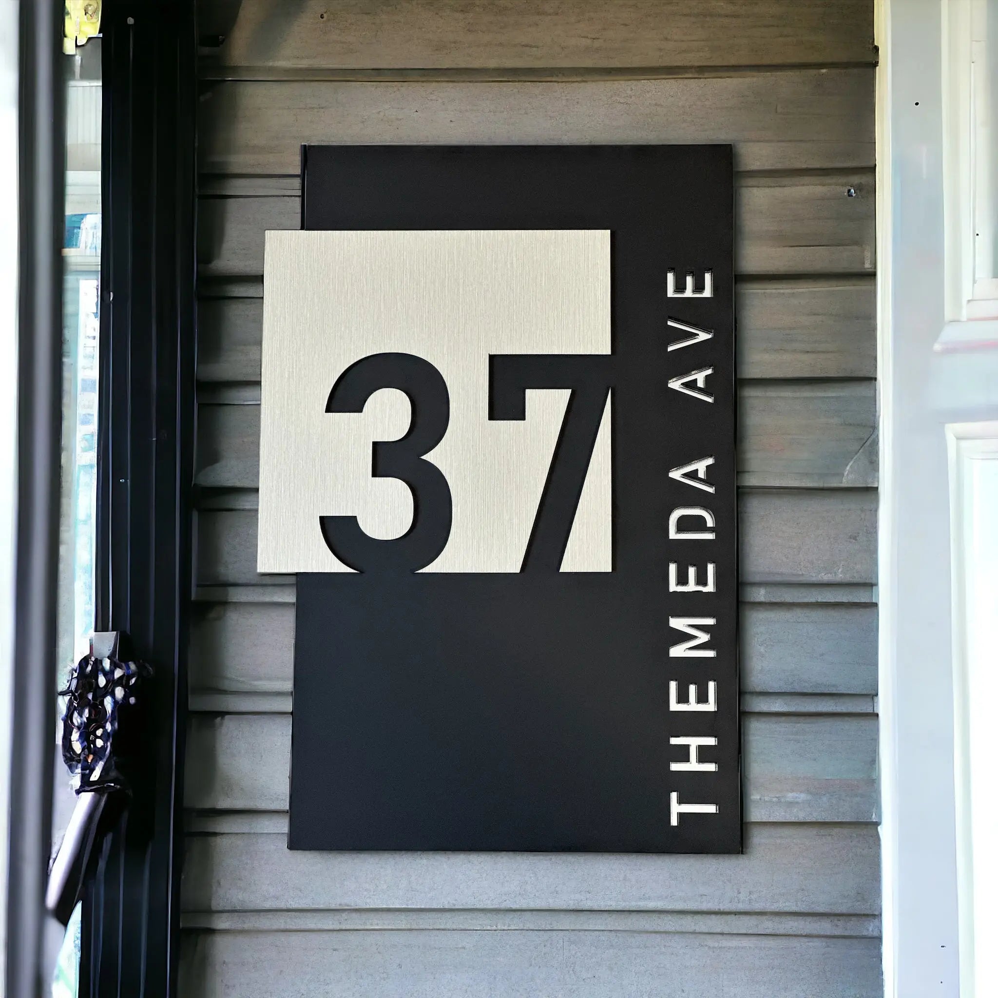 Modern Home Address Sign - APEX signs and Digits