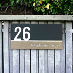 Square House Number Plaque - CALIFORNIA signs and Digits
